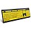 BOOGIIO Large Print Computer Keyboard, Wired USB High Contrast Keyboard with Oversized Print Letters for Visually Impaired Low Vision Individuals (Yellow+Black) image 1