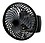 PUSHKART Junior Wall Fan High Speed 9 Inch 3 Bladewall Fan Small Size With Low Noise High Speed Motor With 3 Speed Control All Purpose Wall/Table Fan 1 Year Warranty || Model-Black Cutie|| SOS-5222 image 1