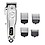 Kubra KB-409 Professional Cordless Rechargeable LED Display Hair Clipper Heavy Duty For Hair and Beard Cut (Silver) image 1