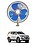 RKPSP 6Inch/12V Portable Oscillating Car/Truck/Bus Fan For Lancer image 1