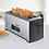 BOROSIL Krispy 1500W 4 Slice Pop-Up Toaster with Temperature Control (Silver) image 1