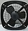 Rigglo Metal Fresh Air Exhaust Fan for Kitchen/Bathroom (12 inch, Metallic Black) image 1