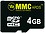 MMC C10 4 GB MicroSDHC Class 10 20 MB/s Memory Card image 1