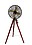 Antique Brass table Fan With Wooden tripod Stand image 1