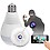 WiFi Panoramic 360 Degree Camera Wireless Light Fisheye Camera CCTV Smart Home 3D VR Security Bulb WiFi Camera IP cam ( Pack of 2) image 1