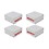 INDRICO® PVC Square Junction Box for CCTV Cameras White (Pack of 8) image 1