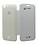White Flip Cover Case Back For Micromax Bolt A67 image 1