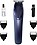 VARNITYA Rechargeable Stainless Steel Blade Hair Clipper With 4 Adjustable Head Beard Trimmer For Grooming Set (Blue) image 1