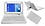 ACM USB Keyboard Case Compatible with Samsung Galaxy Tab 3 T111 Tablet Cover Stand Study Gaming Direct Plug & Play - White image 1