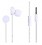 Cospex New smart WH208 In-Ear with 3.5mm jack Wired Headset  (White, In the Ear) image 1