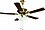 Crompton Greaves Jupiter 1200 mm (48 inch) Decorative Ceiling Fan with Lights (Brass) image 1