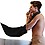 Beard Apron, Non-Stick Shaving Hair Catcher for Men with 2 Suction Cups, Waterproof Beard Bib Cape Grooming set for Trimming, Best Fathers Gifts for Men - Black image 1