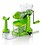Magikware Fruit Manual Hand Juicer with Steel Handle & Vaccum Lock, Green image 1
