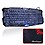 BlueFinger® CM200 Three Adjustable Color Backlit Keyboard with Cool Crack Pattern - Black for Windows 8/7/Vista/98/XP/2000/ME + BlueFinger Customized Gaming Mouse Pad as Gift image 1