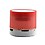 music mini speaker Buddy Jack Series Mini Bluetooth Speaker With USB Port / Memory card Slot with Disco Lights Awesome Effects-MM-021-BT-RED image 1