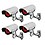 BLAPOXE Realistic Look Dummy Security CCTV Fake Bullet Camera with Led Light Indication Home Security Camera(Pack of 4) image 1