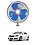 RKPSP 6Inch/12V Portable Oscillating Car/Truck/Bus Fan For Kizashi image 1