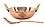 Indian Art Villa Steel Copper Karahi Wok Bowl with Spoon, Serveware &Tableware, 700 ML image 1