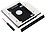 Buyyart New 12.7mm Universal SATA 2nd HDD SSD Hard Drive Caddy for CD/DVD-ROM Optical image 1