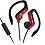 JVC HA-EBR80-R Sport Clip Headphones with Mic (Red) image 1