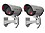 MOHAK 2 Pcs Security CCTV False Outdoor Camera Fake Dummy Security Camera Waterproof IR Wireless Blinking Flashing image 1