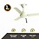 atomberg Efficio 900mm BLDC Ceiling Fan with Remote Control | BEE 5 star Rated Energy Efficient Ceiling Fan | High Air Delivery with LED Indicators | 2+1 Year Warranty (Matte Brown) image 1