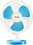 USHA MIST AIR DUOS 400 mm 3 Blade Table Fan  (BLUE, Pack of 1) image 1