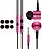 mobix Mi piston desing noise cancelling Headphone (Pink, In the Ear) image 1