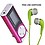 Troops Digital MP3 Player with LCD Display with Memory Card Slot/TF Slot and Free One Extra Earphone Color May Vary (Without SD Card) image 1