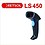 RETSOL LS 450A Laser Barcode Scanner BIS Approved Handheld 1D USB Wired Barcode Reader Optical Laser High Speed for Warehouse Supermarket POS (Pack of 1, Black) image 1