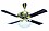 Crompton Nebula Ceiling Fan with Decorative Lights - 1200 mm (Antique Brass) image 1