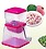 Lakkad International Vegetable Chopper Cutter with BPA Free Transparent Plastic Body n Stainless Steel Sharp Blade | Multipurpose Dry Fruit, Nuts, Chilly, Onion Cutting Machine For kitchen, Multicolor image 1