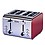 AGARO 1400-1600 Watt Power Grand Stainless Steel 4 Slice Pop-up Toaster with Dual Control of Cancel, Defrost & Reheat, 7 Level of Heating image 1
