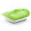 Lekue Steam & Roast 1-2 Servings Ceramic Baking Dish and Silicone Lid, Green image 1