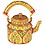 iHandikart Hand Painted Designer Aluminium Kettle for Tea/Coffee, Home Décor& Gift Purpose. Capacity 1 L, Size 8.5"x5.5"x8.5"(IHK5088) image 1