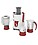 Philips Viva HL7715 700-Watt Juicer Mixer Grinder with 3 Jars (Pistil Red/White) image 1