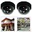 HEMJEX 4 Pcs Dummy CCTV Dome Camera with Blinking red LED Light. for Home or Office Security image 1
