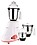 Kanchan 750 Watts Tristar Mixer Grinder with 3 Stainless Steel Jars White image 1