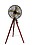 Blue Globe Antique Electric Working Fan With Wooden Stand Vintage Style Royal Navy Antique Brass Floor Fan With Brown Wooden Tripod (Pack Of One) Export image 1