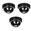 HEBEZON Dummy CCTV Dome Camera with Blinking Red LED Light for Home Or Office Security | 12 x 8 x 6 cm | Black| image 1