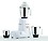 Kanchan Triset 750 W Mixer Grinder (White, 3 Jars) | (Liquidizing, Wet Grinding and Chutney Jar), Stainless Steel blades, 5 Year Motor Warranty image 1
