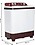 Haier 9 kg Semi-Automatic Top Loading Washing Machine (HTW90-1128BT Burgundy) image 1