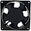 Aluminum Exhaust Fan Square (4 inch, Black) 230 Volts image 1