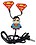 OGO Super Man Wired without Mic Headset  (Black, In the Ear) image 1