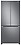 Samsung 550 L, Convertible, Digital Inverter, Frost Free French Door Refrigerator (RF57A5032S9/TL, Silver, Refined Inox) image 1