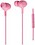Xebber PowerRock DT-212 in Ear Headphone Phone with Mic and Remote Pink image 1