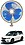 RKPSP 6Inch/12V Portable Oscillating Car/Truck/Bus Fan For Yeti image 1