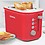 Borosil Krispy Pop-up Toaster, 2-Slice Toaster, 7 Browning Settings, Removable Crumb Tray, 800 W, Red image 1