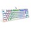 Auawak Rapoo V500 Full Keys Programmable PRO Mechanical Gaming Keyboard With 2mm Trigger Stroke and Original Factory MX Yellow Switches for Laptops Desktops PC - White image 1