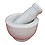 Ekam Art White Marble Stone Mortar Pestle Handcrafted Kitchenware Medicine Herb Crusher image 1